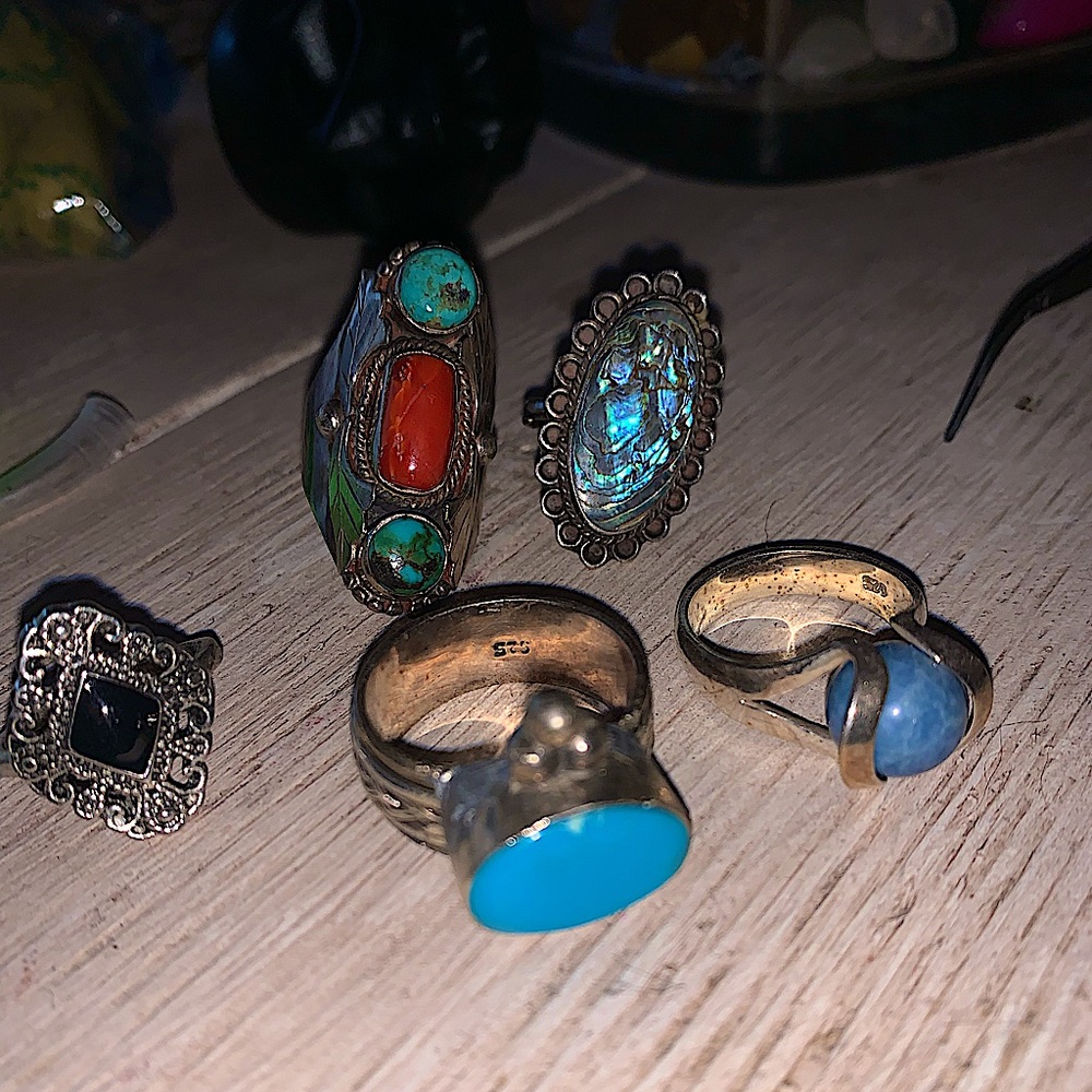 Vintage Stone Rings